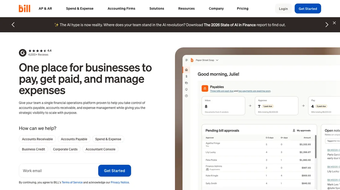 Bill.com product