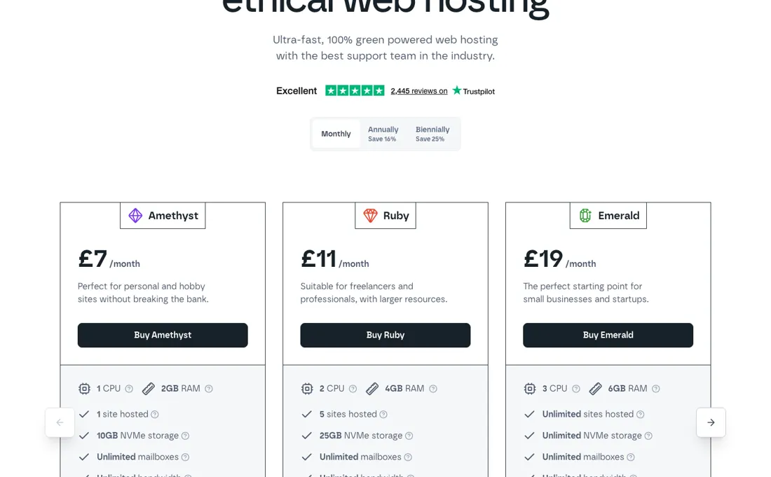Krystal pricing page